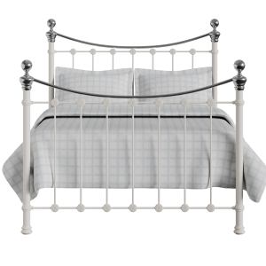 Selkirk Chromo iron/metal bed in ivory - Thumbnail