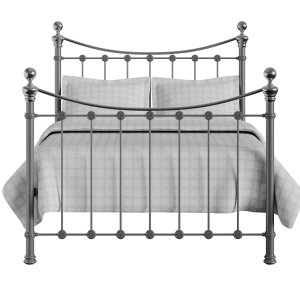Selkirk Chromo iron/metal bed in pewter - Thumbnail