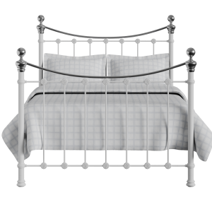Selkirk Chromo iron/metal bed in white - Thumbnail