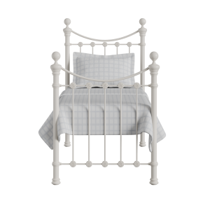 Selkirk Solo iron/metal single bed in ivory - Thumbnail
