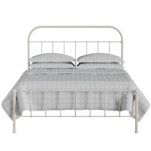 Solomon iron/metal bed in ivory - Thumbnail