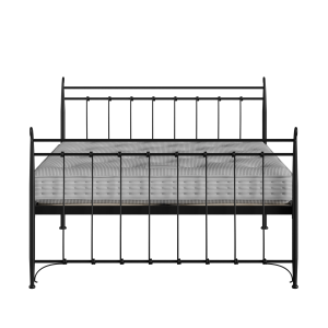 Tiffany iron/metal bed in black with Juno mattress - Thumbnail