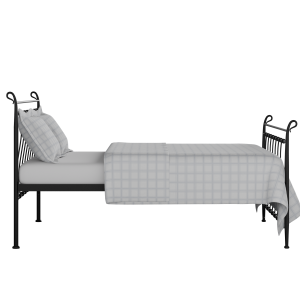 Tiffany iron/metal bed in black with Juno mattress - Thumbnail