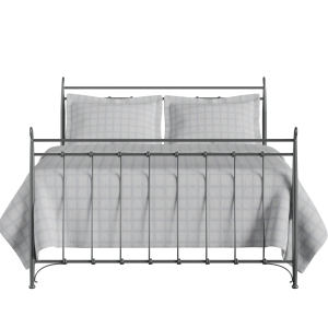 Tiffany iron/metal bed in pewter - Thumbnail