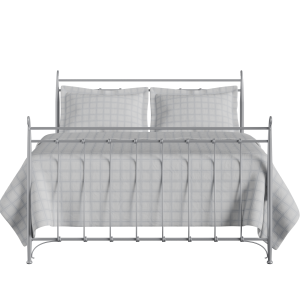 Tiffany iron/metal bed in silver - Thumbnail