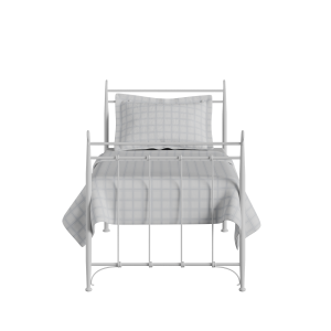 Tiffany iron/metal single bed in white - Thumbnail