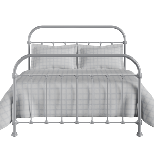 Timolin iron/metal bed in silver - Thumbnail