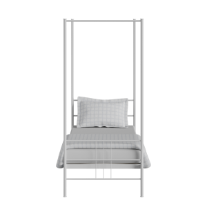 Toulon iron/metal single bed in white - Thumbnail