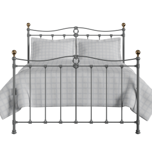 Tulsk iron/metal bed in pewter - Thumbnail