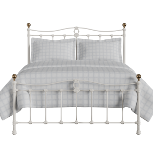Tulsk Low Footend iron/metal bed in ivory - Thumbnail