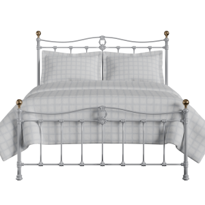 Tulsk Low Footend iron/metal bed in silver - Thumbnail