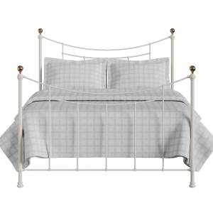Virginia iron/metal bed in ivory - Thumbnail