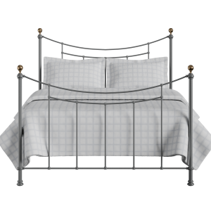 Virginia iron/metal bed in pewter - Thumbnail