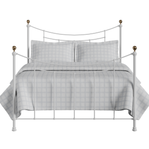 Virginia iron/metal bed in white - Thumbnail