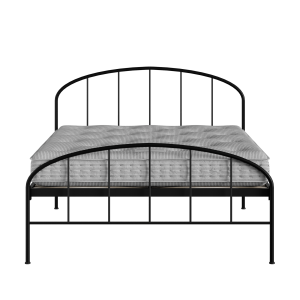 Waldo iron/metal bed in black with Juno mattress - Thumbnail