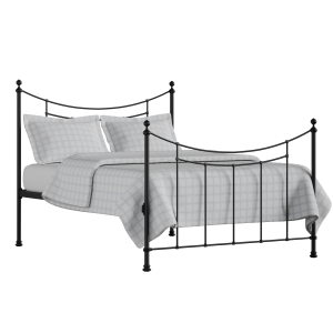 Winchester iron/metal bed in black with Juno mattress - Thumbnail