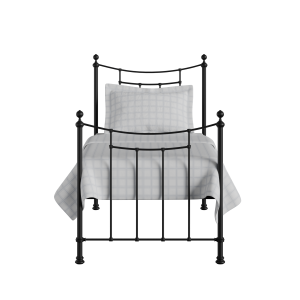 Winchester iron/metal single bed in black - Thumbnail