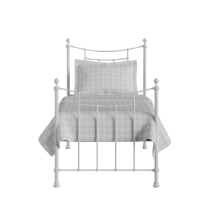 Winchester iron/metal single bed in white - Thumbnail