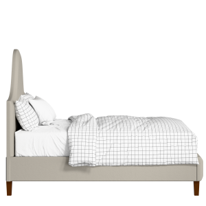 Beverley upholstered bed in Silver fabric with Juno mattress - Thumbnail