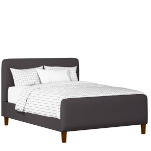 Broughton upholstered bed in iron fabric - Thumbnail