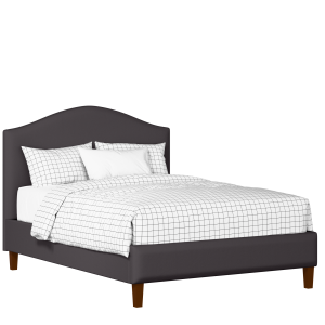 Burley Slim upholstered bed in iron fabric - Thumbnail