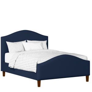 Burley upholstered bed in oxford blue fabric - Thumbnail