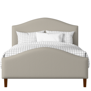Burley upholstered bed in Silver fabric - Thumbnail