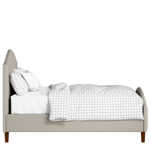 Burley upholstered bed in Silver fabric with Juno mattress - Thumbnail