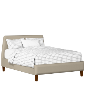 Hanwell Slim upholstered bed in oatmeal fabric - Thumbnail