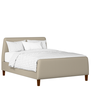 Hanwell upholstered bed in oatmeal fabric - Thumbnail