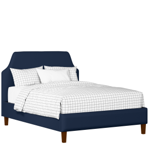 Henley upholstered bed in oxford blue fabric - Thumbnail