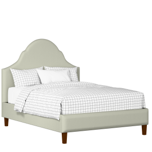 Irvine upholstered bed in mineral fabric - Thumbnail