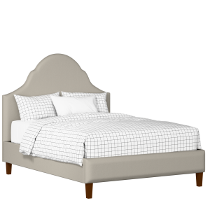 Irvine upholstered bed in Silver fabric with Juno mattress - Thumbnail