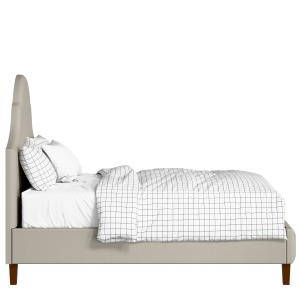 Irvine upholstered bed in Silver fabric with Juno mattress - Thumbnail