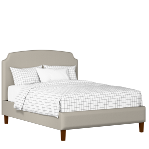 Poole Slim upholstered bed in Silver fabric with Juno mattress - Thumbnail