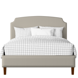 Poole Slim upholstered bed in Silver fabric - Thumbnail