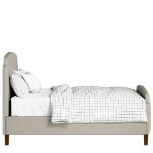 Poole upholstered bed in Silver fabric with Juno mattress - Thumbnail