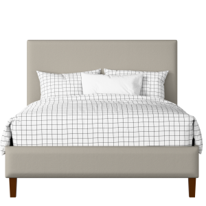 Porto Slim upholstered bed in Silver fabric - Thumbnail