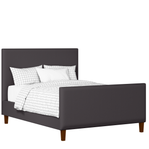 Porto upholstered bed in iron fabric - Thumbnail