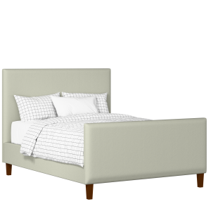 Porto upholstered bed in mineral fabric - Thumbnail