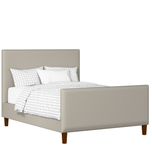 Porto upholstered bed in Silver fabric with Juno mattress - Thumbnail