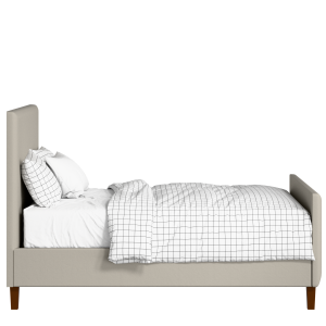 Porto upholstered bed in Silver fabric with Juno mattress - Thumbnail
