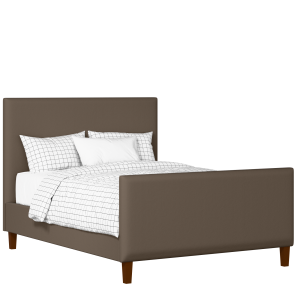Porto upholstered bed in storm grey fabric - Thumbnail
