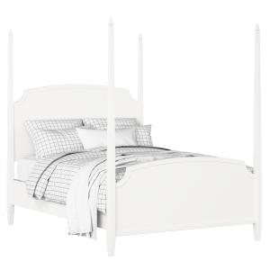 Austin painted wood bed in white with Juno mattress - Thumbnail