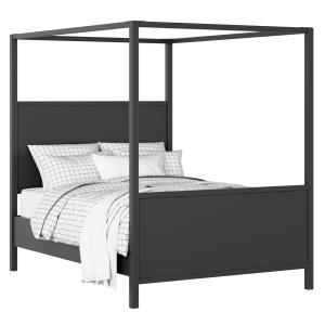 Byron painted wood bed in black with Juno mattress - Thumbnail