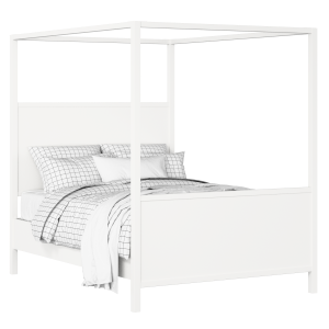 Byron painted wood bed in white with Juno mattress - Thumbnail