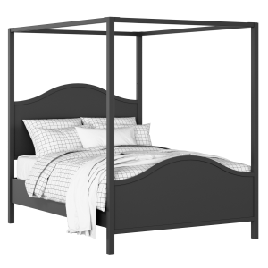 Coleridge painted wood bed in black with Juno mattress - Thumbnail