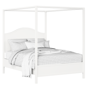 Coleridge Slim painted wood bed in white with Juno mattress - Thumbnail