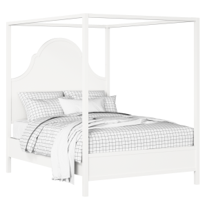 Joyce painted wood bed in white with Juno mattress - Thumbnail