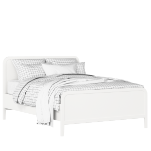 Keats painted wood bed in white with Juno mattress - Thumbnail